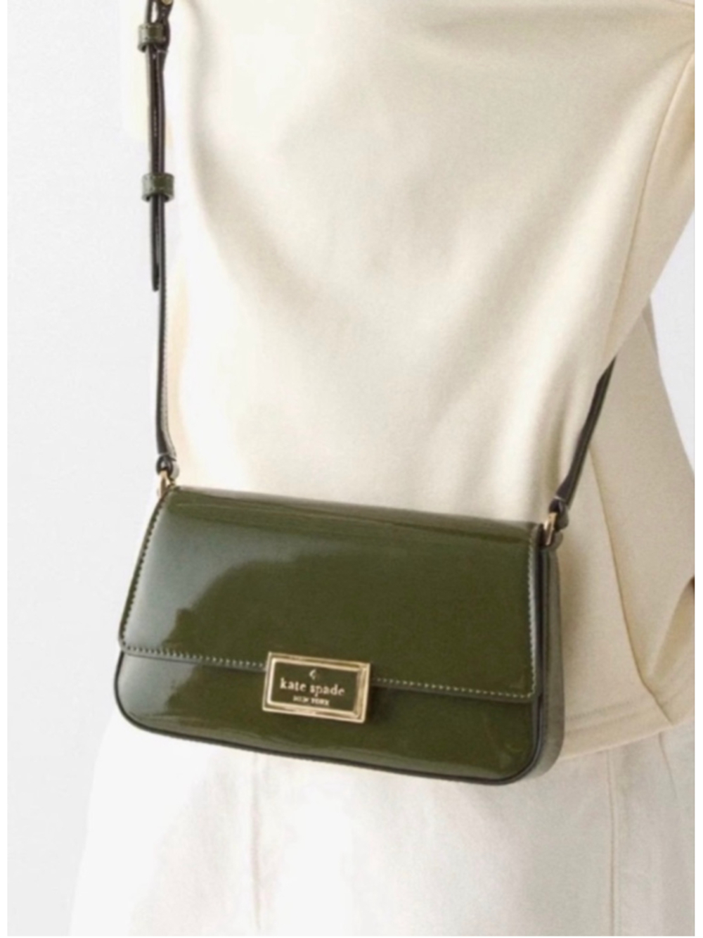 Kate Spade Reegan Patent Mini Flap Crossbody NWT